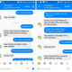 There will be no weather this weekend, apparently. (Screenshots via Facebook Messenger)